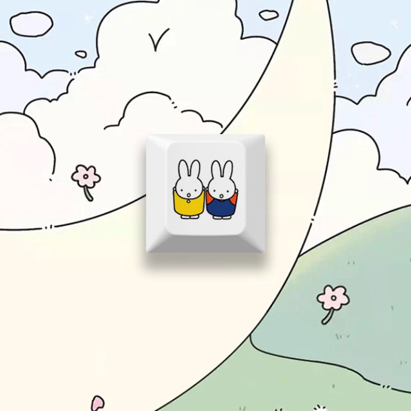 New Miffy rabbit cartoon cute  - Gaming Keyboard Mechanical review and price