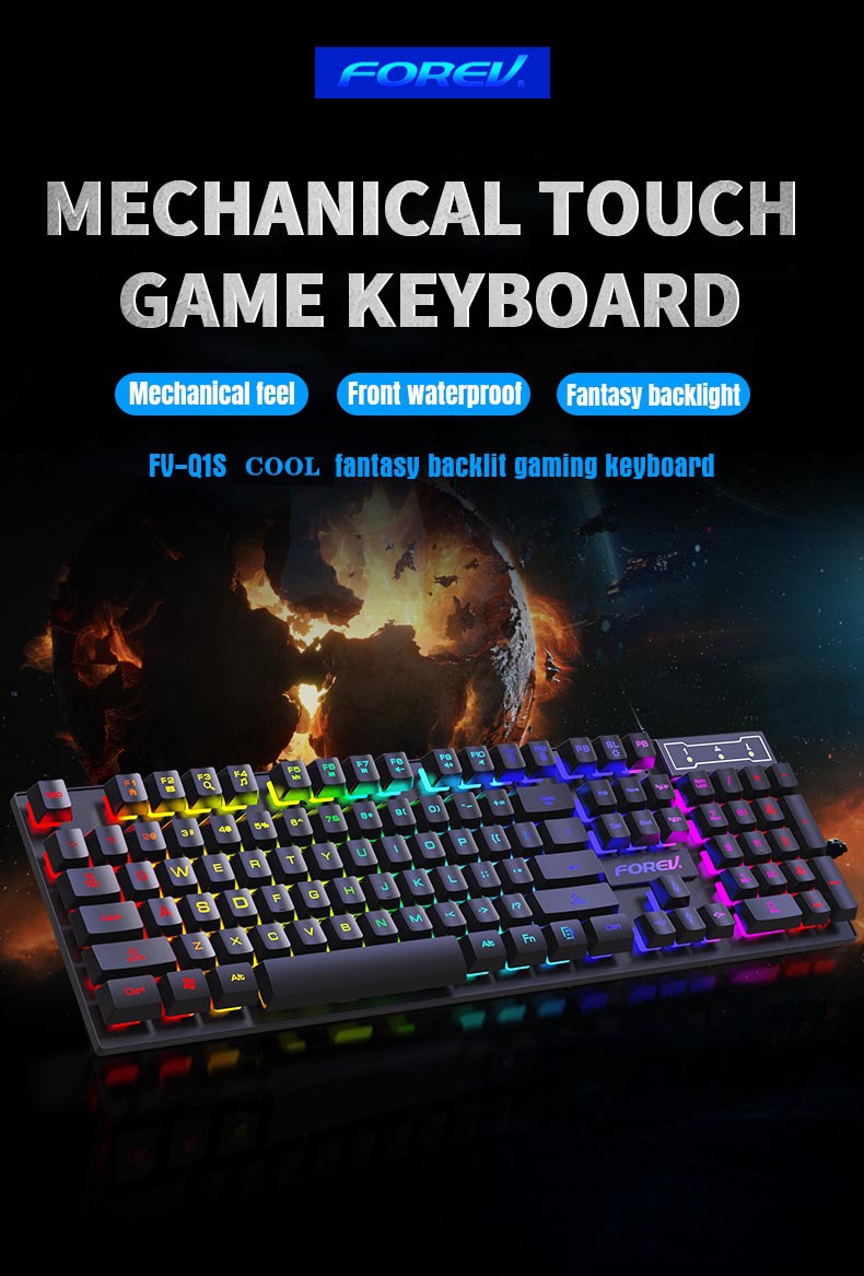 104 Key Backlit Mechanical Key - Keyboard Mouse Bundle Gaming review and price