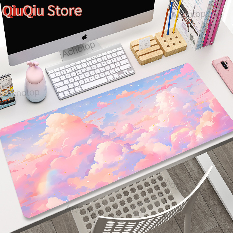 Pink Clouds Mouse Pad Gamer Mo - Keyboard Mouse Bundle Gaming review and price