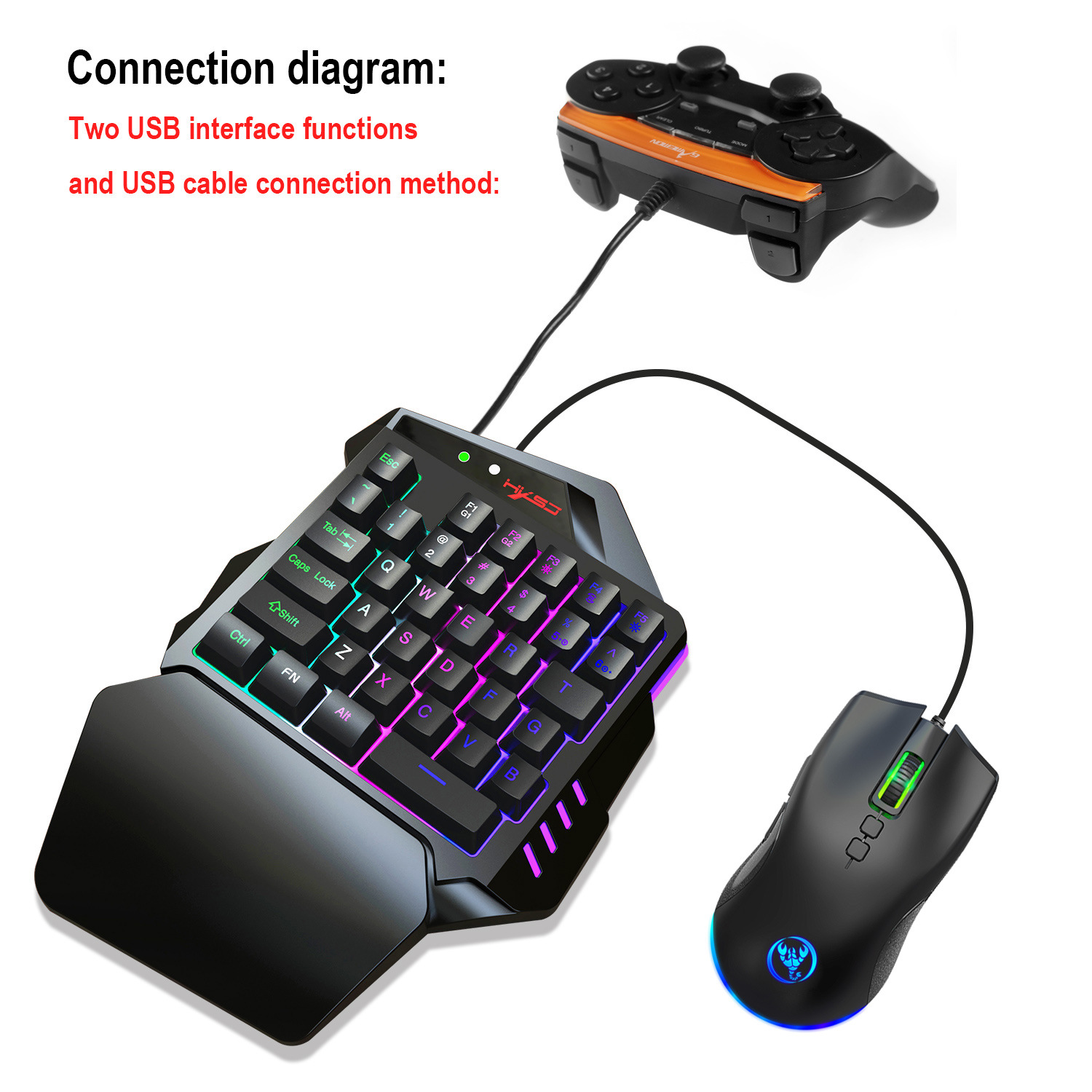 Teclado gamer Keyboard Set acc - Gaming Keyboard And Mouse Set review and price