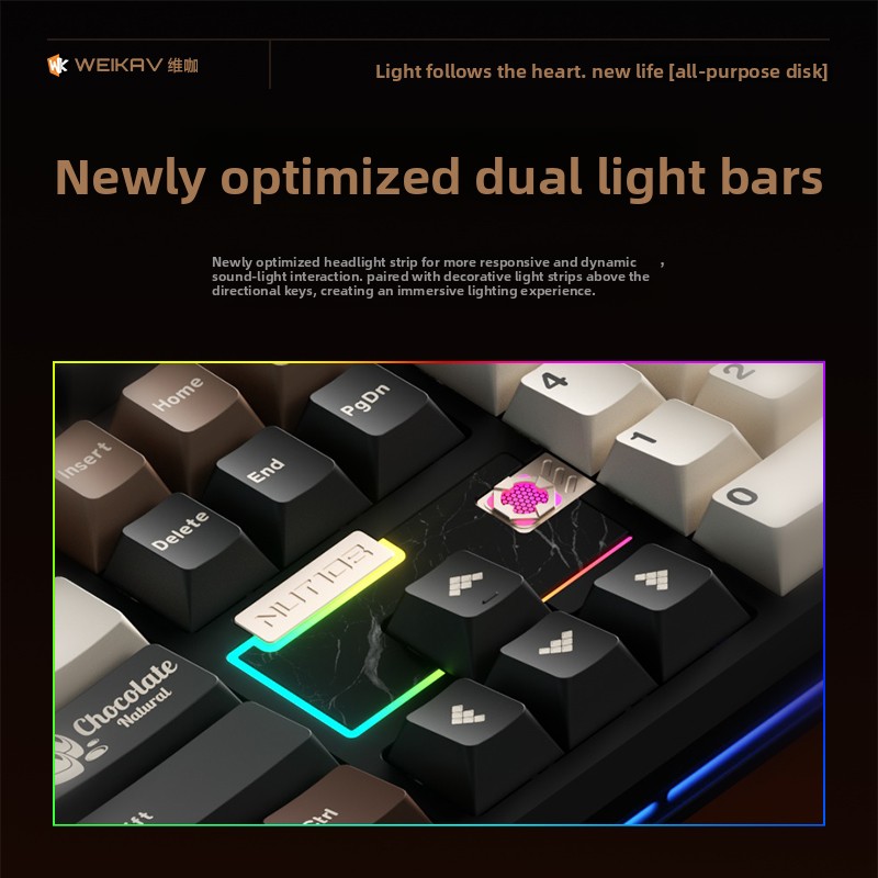 WEIKAV NUT108 Mechanical Keybo - Gaming Keyboard Mechanical Wireless review and price
