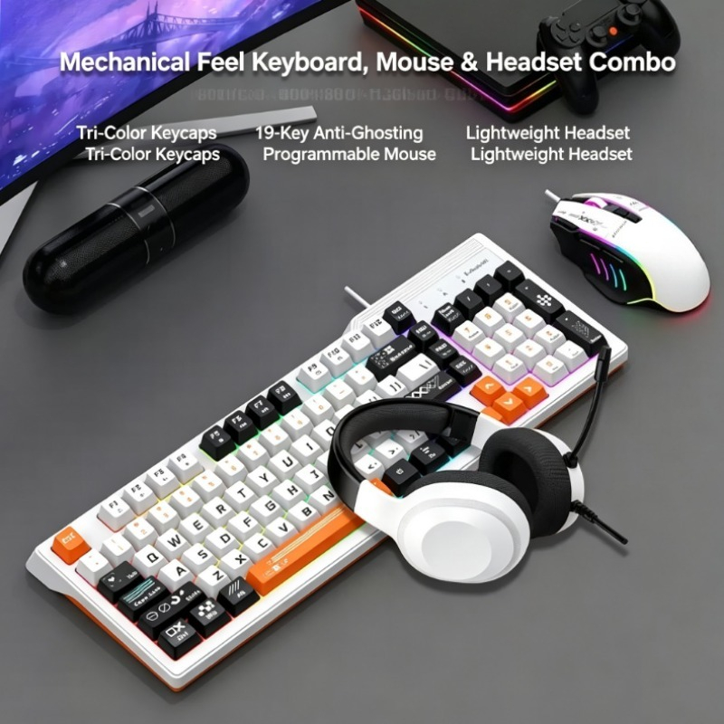 K8pro 3 In 1 Gaming Combo Wire - Gaming Keyboard And Mouse Set review and price