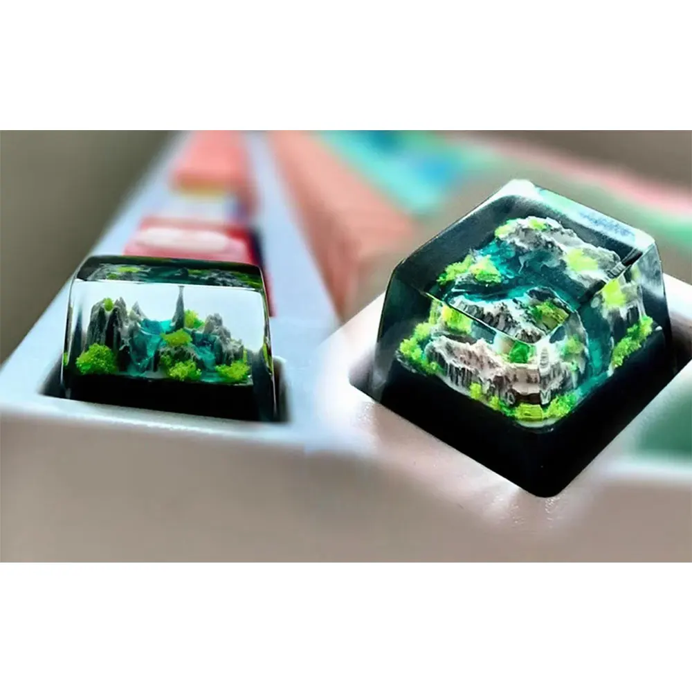 Mountain and Sea Keycaps Artis - Gaming Keyboard No Rgb review and price