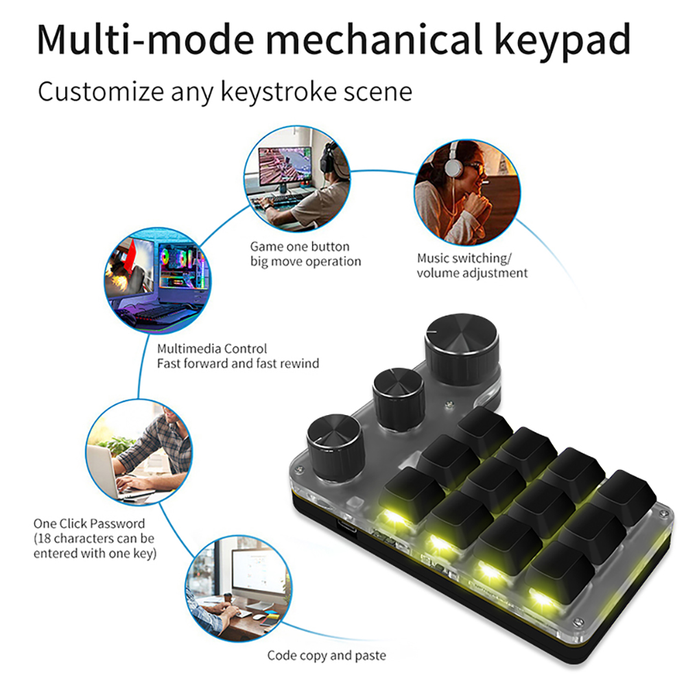 Bluetooth Programming Macro Cu - Gaming Keyboard Mini review and price