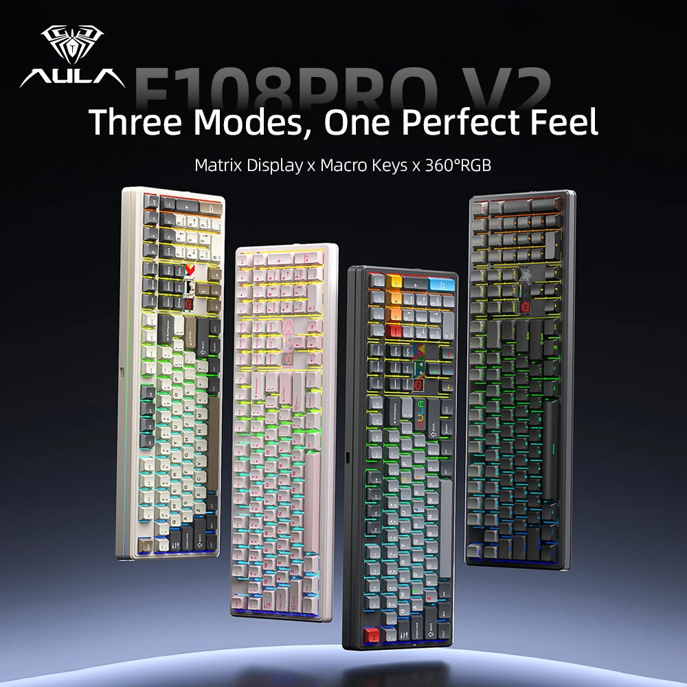AULA F108 Pro V2 Mechanical Ke - Gaming Keyboard Hot Swappable review and price